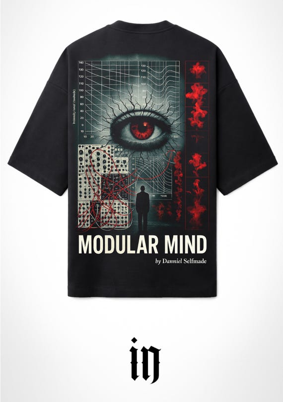 INFAMOUS - Camiseta Oversize - Unisex - Modular Mind by Danniel Selfmade - Sintetizadores - 006 LIMITED EDITION.