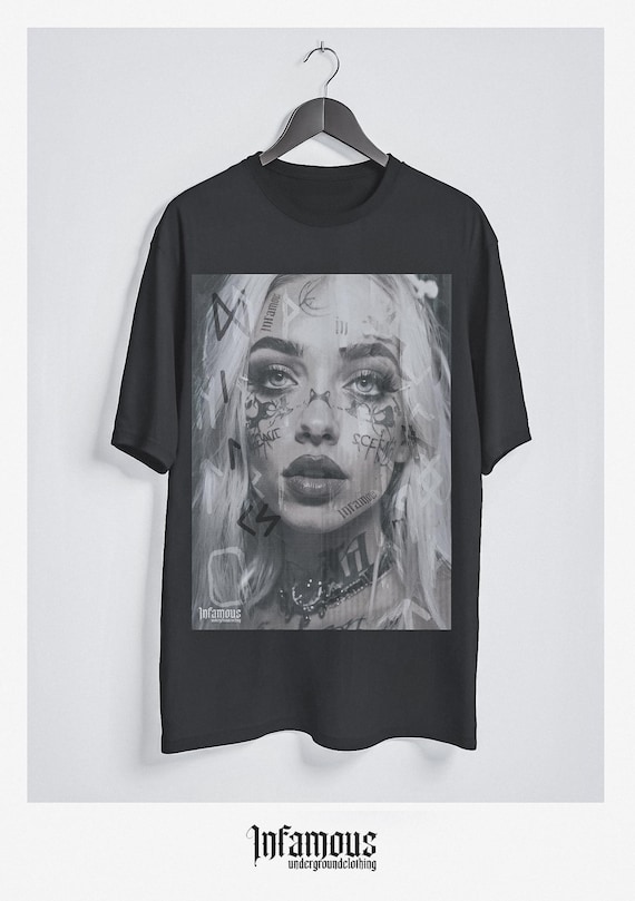 Infamous - Camiseta Oversize - Unisex - Colección INDJ - Mod.lips - Limited Edition.