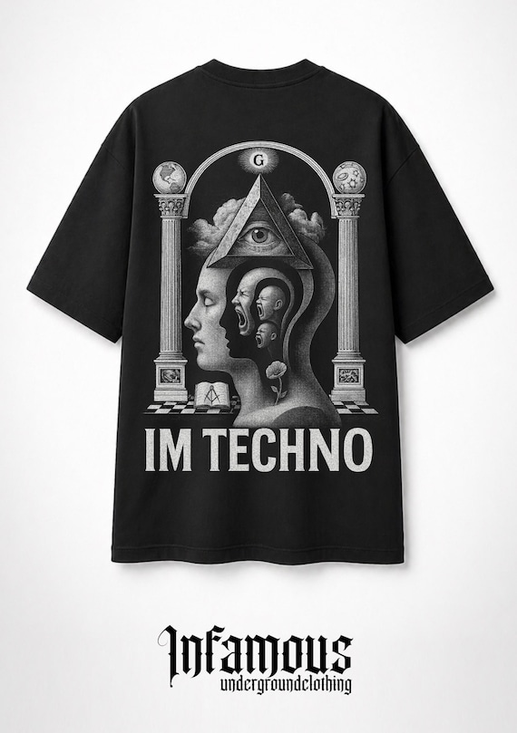 INFAMOUS - Camiseta Oversize - Unisex - Modular Mind by Danniel Selfmade - Sintetizadores - 009 LIMITED EDITION.