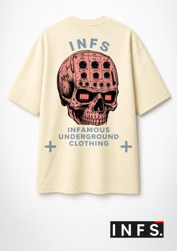 Infamous - Camiseta Oversize - Unisex - INFSCREAM0 LIMITED EDITION.