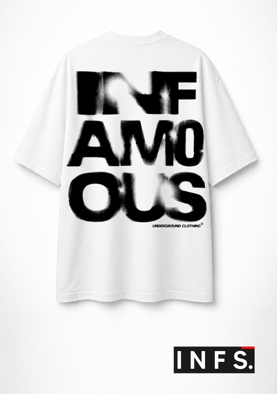 Infamous - Camiseta Oversize - Unisex - Colección INFS  - Limited edition.
