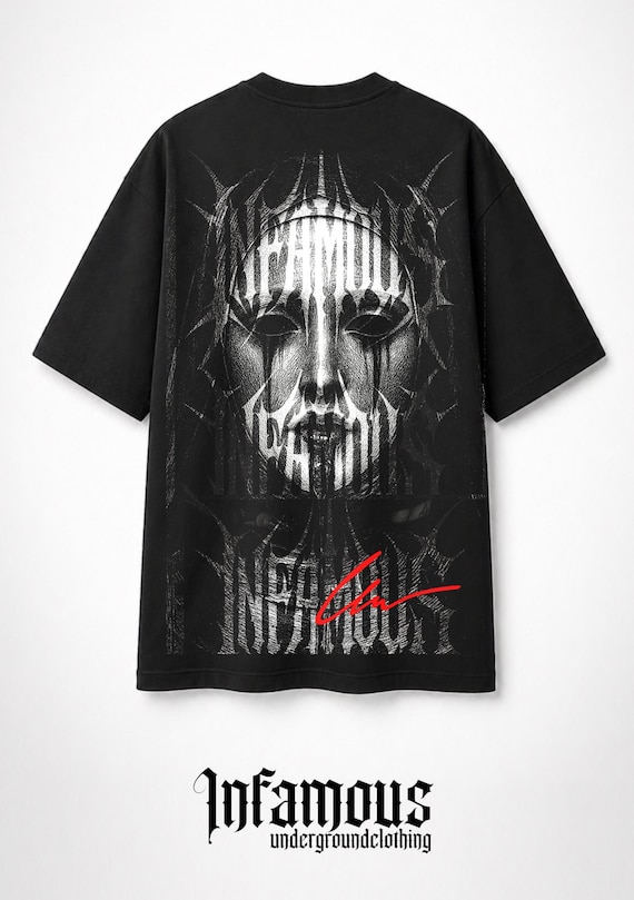 INFAMOUS - Camiseta Oversize - Unisex - Colección Dark Nun - 005 LIMITED EDITION.