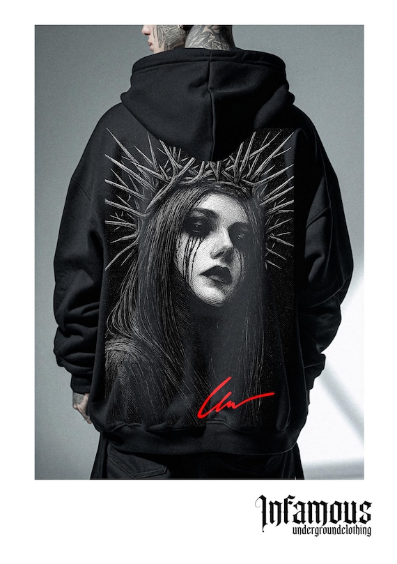 Infamous -  Hoodies Oversize - Mod.001 -  Colección Dark Nun- Limited edition.