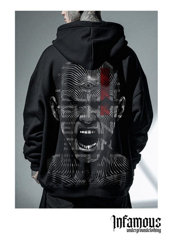 Infamous - Hoodies Oversize - Mod.049 - Colección Im Techno - Limited edition.