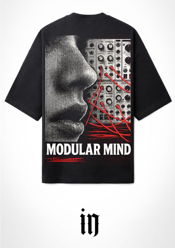 INFAMOUS - Camiseta Oversize - Unisex - Modular Mind by Danniel Selfmade - Sintetizadores - 008 LIMITED EDITION.