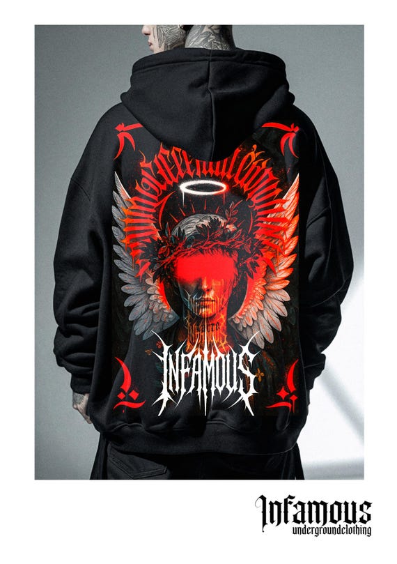 Infamous - Hoodies Oversize - Mod.015 - Colección Real Ravers - Limited edition.