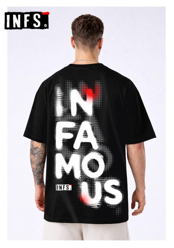 Infamous - Camiseta Oversize - Unisex - INFS007 LIMITED EDITION.