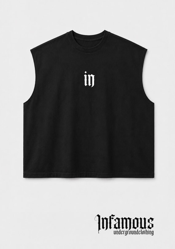 Infamous - Camiseta Oversize - Raw cut BOXY tank - 00 Limited edition.