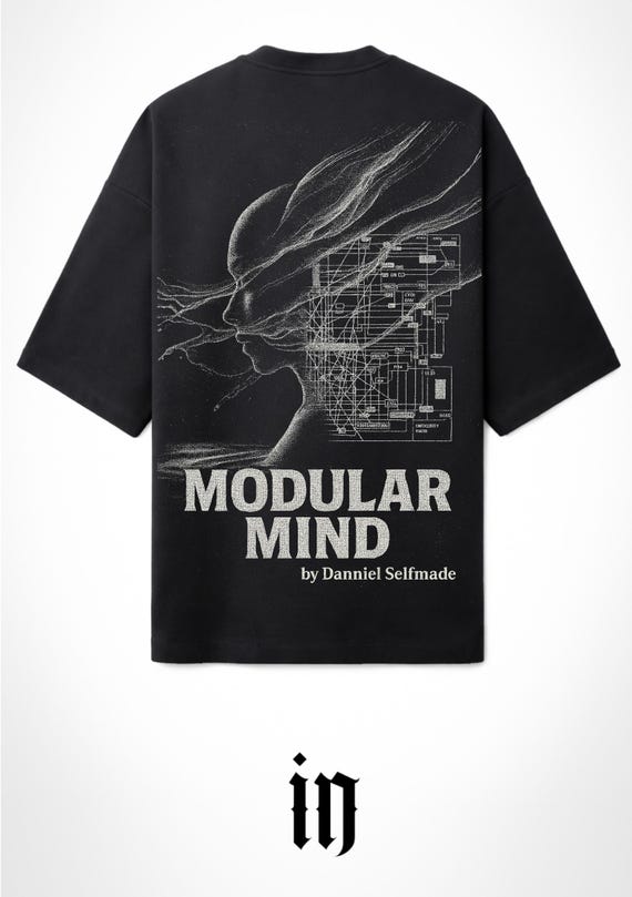 INFAMOUS - Camiseta Oversize - Unisex - Modular Mind by Danniel Selfmade - Sintetizadores - 001 LIMITED EDITION.