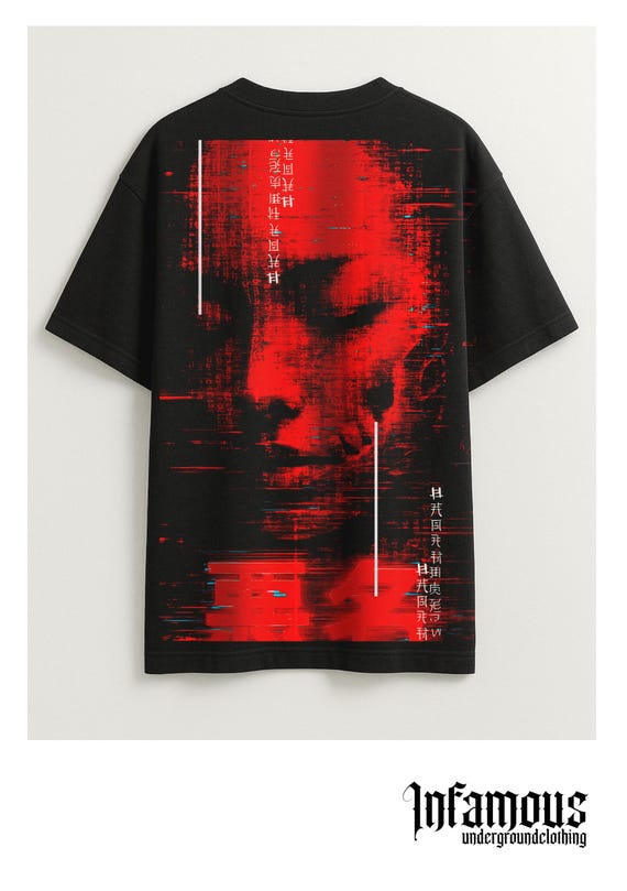 Infamous - Camiseta Oversize Cyber Techno Vibes - Unisex - Electronic Streetwear - 04 LIMITED EDITION.