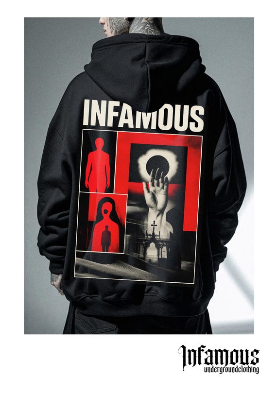 Infamous - Hoodies Oversize - Mod.043 - Colección OversizeDj - Limited edition.