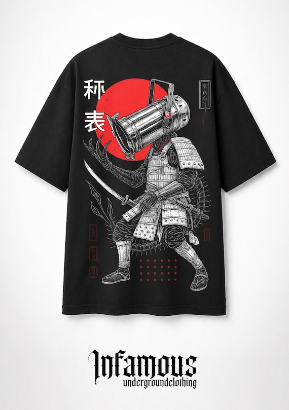 Infamous - Camiseta Oversize inspirada en Japon - Unisex - Ropa streetwear - 006 LIMITED EDITION.