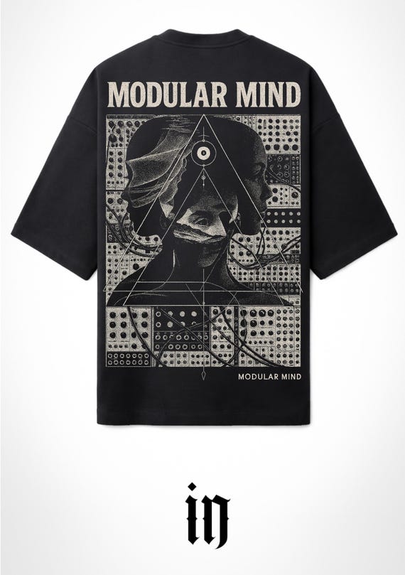 INFAMOUS - Camiseta Oversize - Unisex - Modular Mind by Danniel Selfmade - Sintetizadores - 011 LIMITED EDITION.