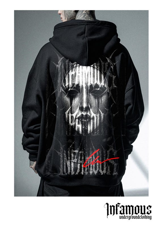 Infamous - Hoodies Oversize - Mod.040 - Colección Dark Nun - Limited edition.