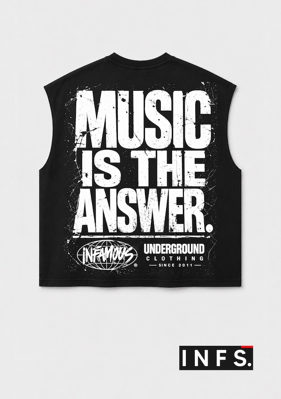 Infamous - Camiseta Oversize - Raw cut BOXY tank - 00 Limited edition.