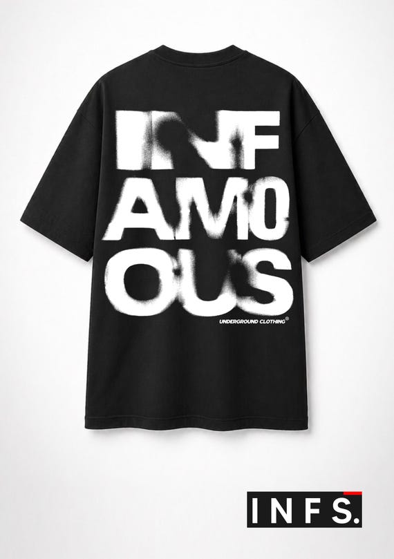Infamous - Camiseta Oversize - Unisex - Colección INFS  - Limited edition.