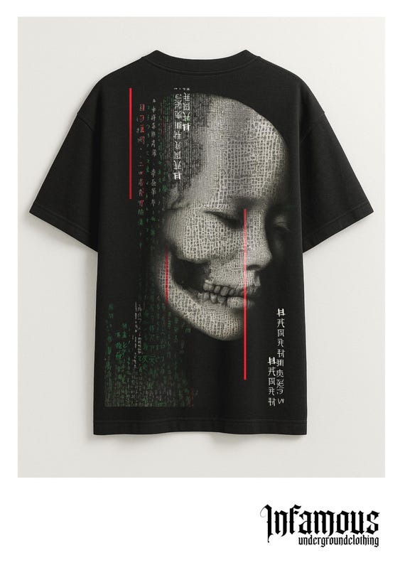 Infamous - Camiseta Oversize Cyber Techno Vibes - Unisex - Electronic Streetwear - 02 LIMITED EDITION.