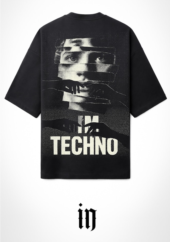 Infamous - Camiseta Oversize Techno Vibes - Unisex - Electronic Streetwear - 011 LIMITED EDITION.