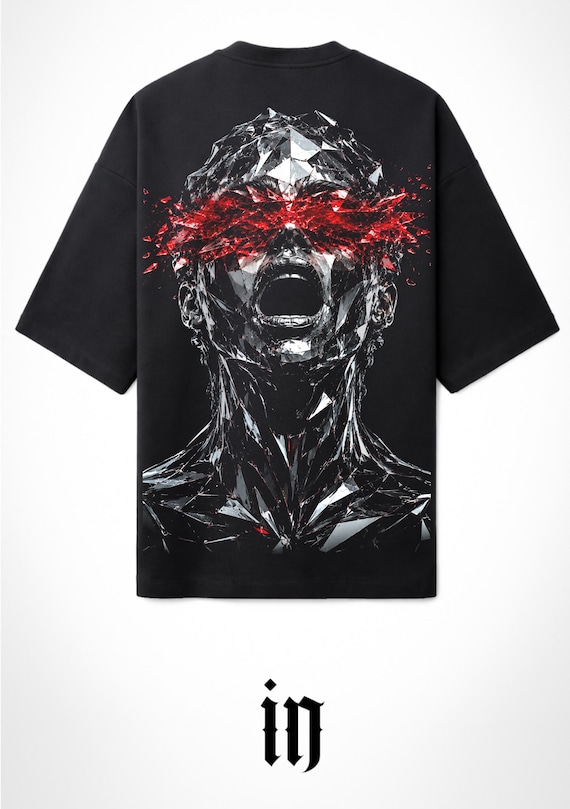 Infamous - Camiseta Oversize Techno FRAGMENTS 002 LIMITED EDITION.