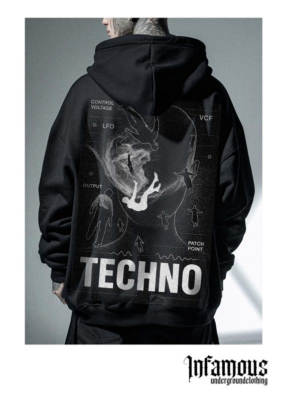 Infamous - Hoodies Oversize - Mod.028 - Colección Im Techno - Limited edition.