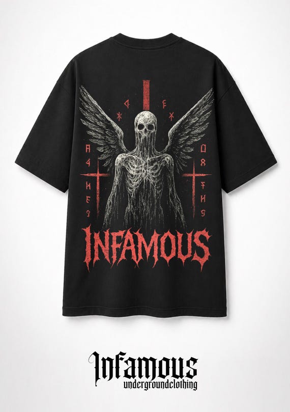 INFAMOUS - Camiseta Oversize - Unisex - Colección Real Raver - 002 LIMITED EDITION.