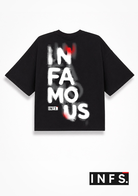 Infamous - Camiseta Oversize BOXY - Unisex - INFS00 LIMITED EDITION.