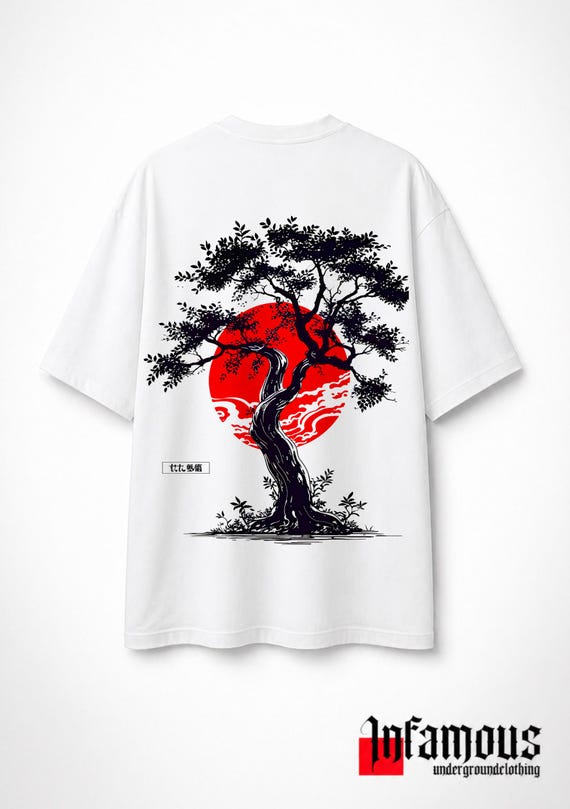 Infamous - Camiseta Oversize inspirada en Japon - Unisex - Ropa streetwear - 002 LIMITED EDITION.