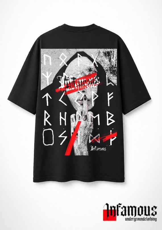 Infamous - Camiseta Oversize - Unisex - Colección N.1 -  T-shirt IN007 - Exclusive.