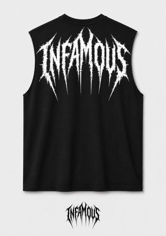 Infamous - Camiseta Oversize - Raw cut oversized tank - 00 Limited edition.
