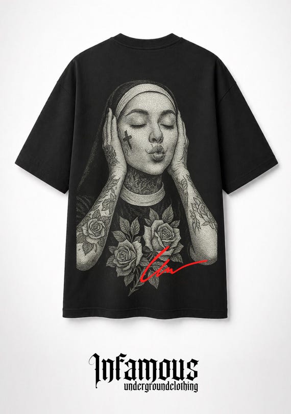 INFAMOUS - Camiseta Oversize - Unisex - Colección Real Raver - 001 LIMITED EDITION.