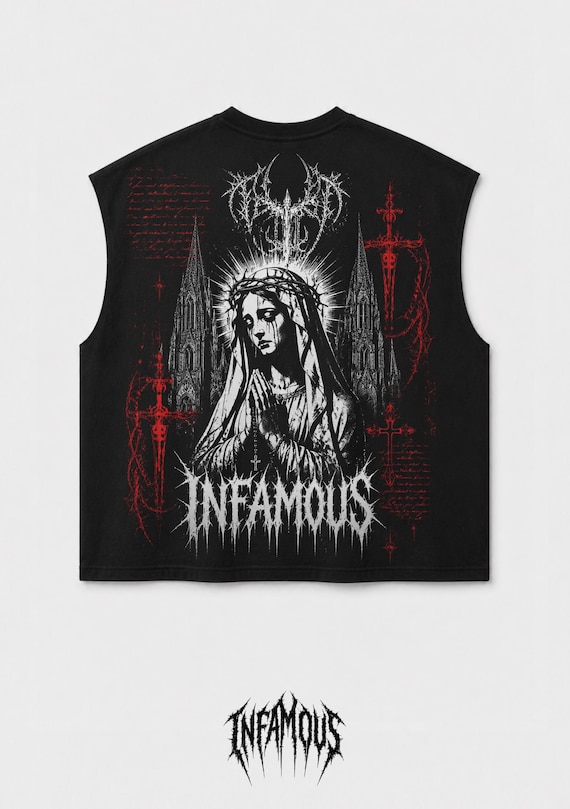 Infamous - Camiseta Oversize - Raw cut BOXY tank - 00 Limited edition.