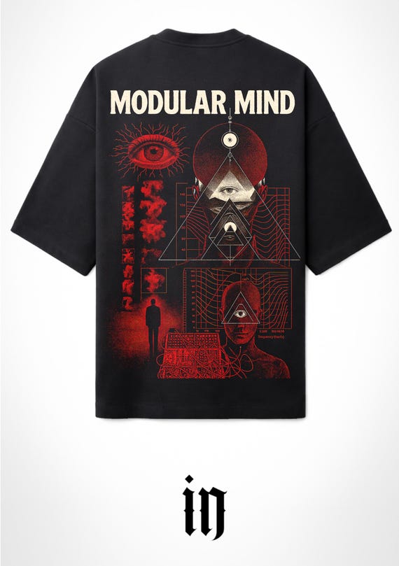 INFAMOUS - Camiseta Oversize - Unisex - Modular Mind by Danniel Selfmade - Sintetizadores - 002 LIMITED EDITION.
