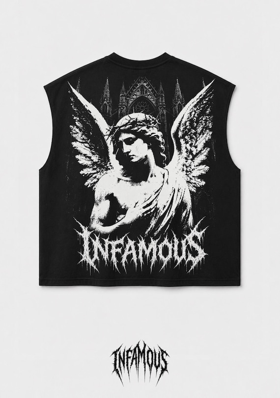 Infamous - Camiseta Oversize - Raw cut BOXY tank - 00 Limited edition.