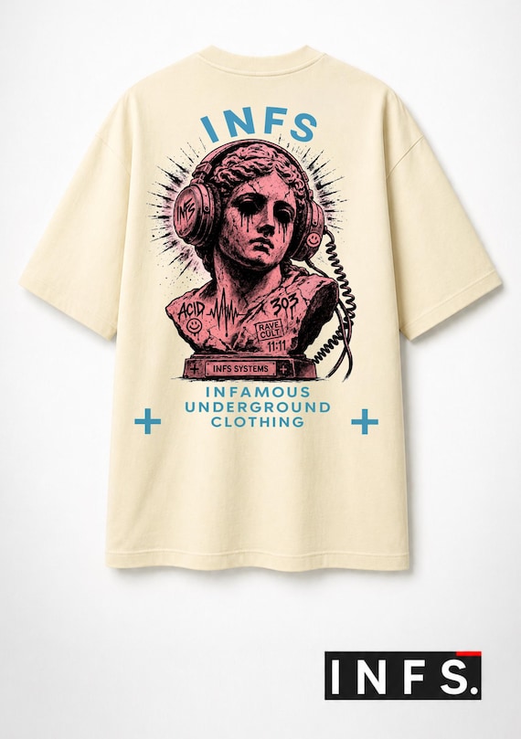 Infamous - Camiseta Oversize - Unisex - INFSCREAM0 LIMITED EDITION.