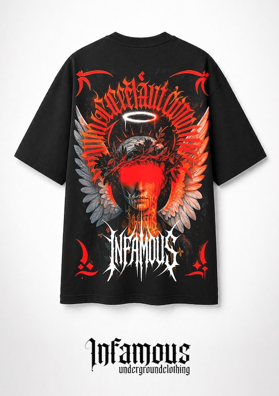 INFAMOUS - Camiseta Oversize - Unisex - Colección Real Raver - 004 LIMITED EDITION.