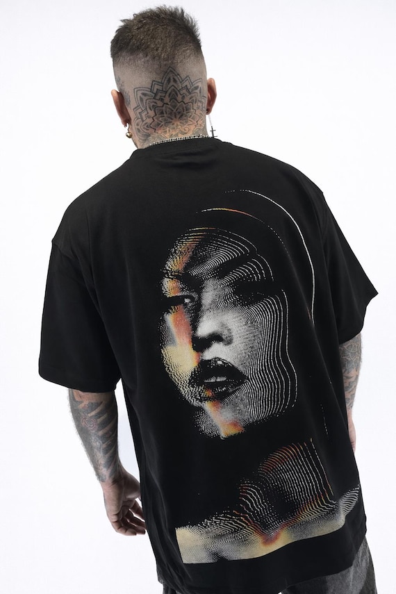 Infamous - Camiseta Oversize - Unisex - Colección INDJ - Mod.IN-Face002 - Limited edition.