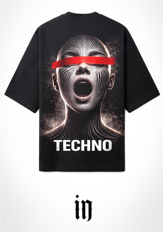 Infamous - Camiseta Oversize Techno Vibes - Unisex - Electronic Streetwear - 002 LIMITED EDITION.
