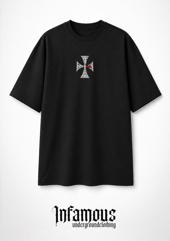 Infamous - Camiseta Oversize - Unisex - Esencial Black 005