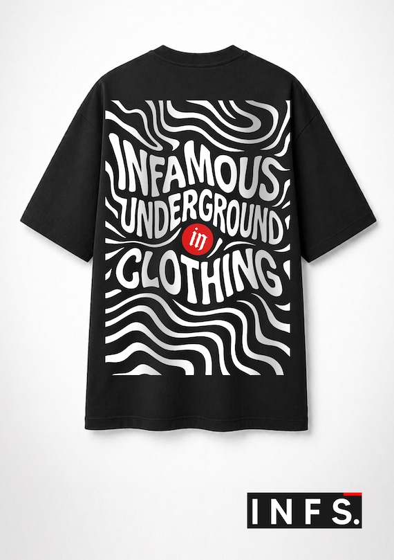 Infamous - Camiseta Oversize - Unisex - INFS007 LIMITED EDITION.