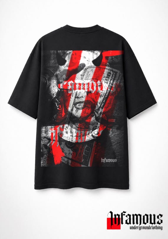 Infamous - Camiseta Oversize - Unisex - Colección N.1 -  T-shirt IN009 - Exclusive.