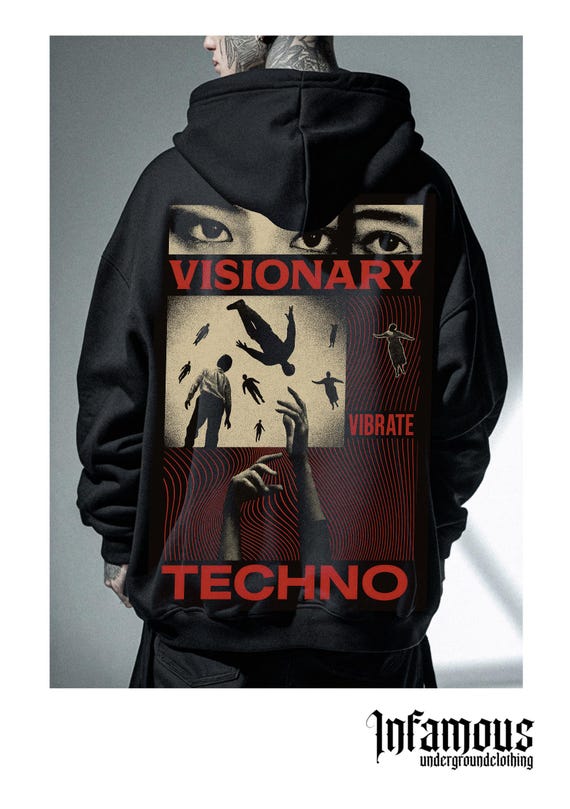 Infamous - Hoodies Oversize - Mod.026 - Colección Im Techno - Limited edition.