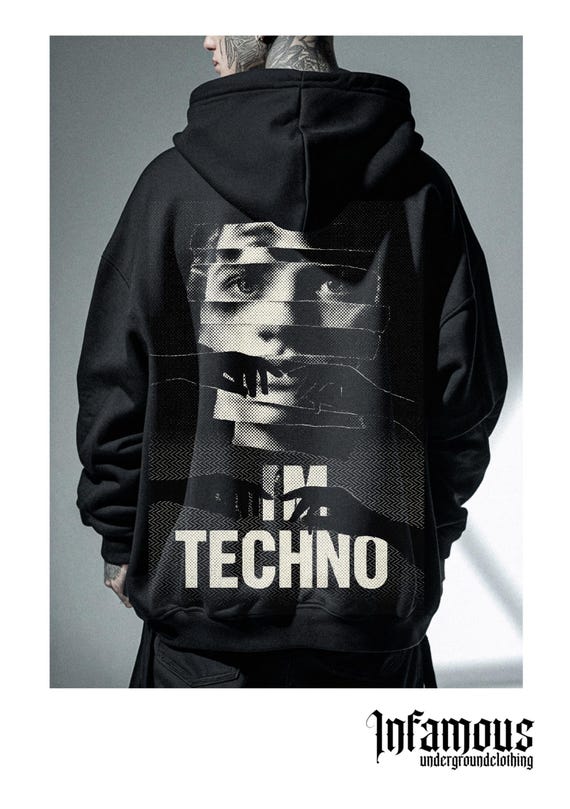 Infamous - Hoodies Oversize - Mod.032 - Colección Im Techno - Limited edition.