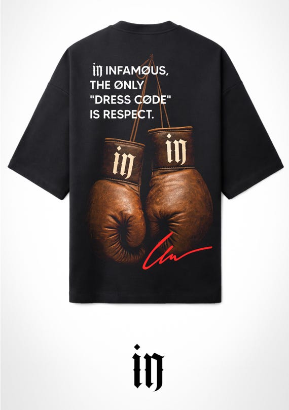 Infamous - Camiseta Oversize - Unisex - Colección INDJ - Mod.In-Red - Limited edition.