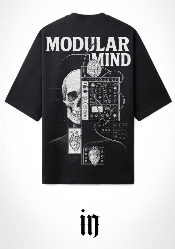 INFAMOUS - Camiseta Oversize - Unisex - Modular Mind by Danniel Selfmade - Sintetizadores - 005 LIMITED EDITION.