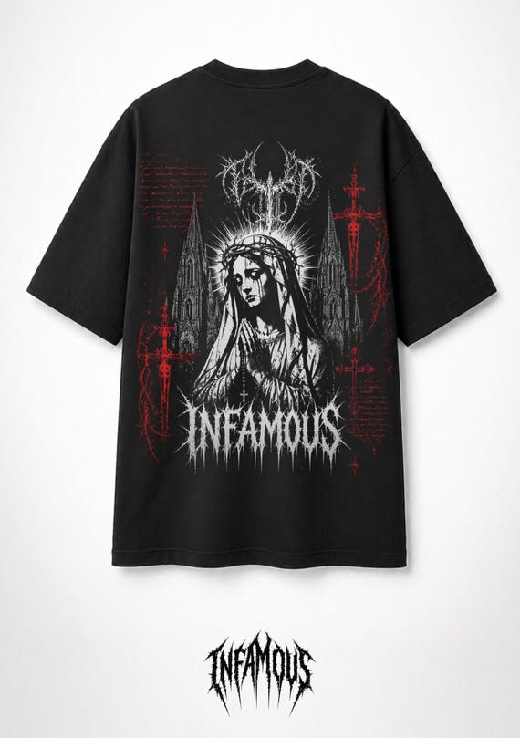 Infamous - Camiseta Oversize - Unisex - HARD STORM - Limited edition.