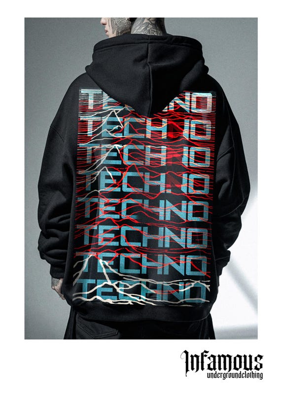 Infamous - Hoodies Oversize - Mod.036 - Colección Im Techno - Limited edition.