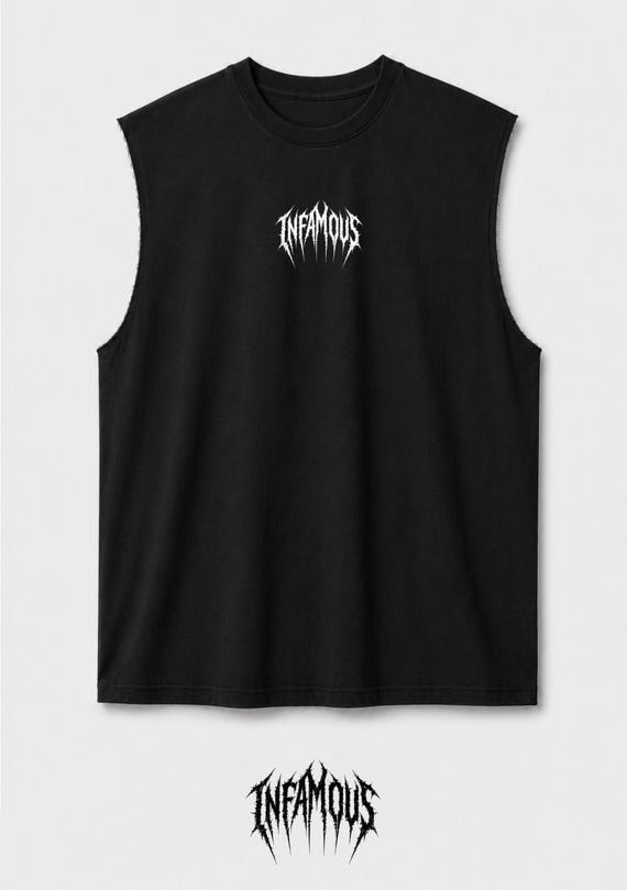 Infamous - Camiseta Oversize - Raw cut oversized tank - 00 Limited edition.