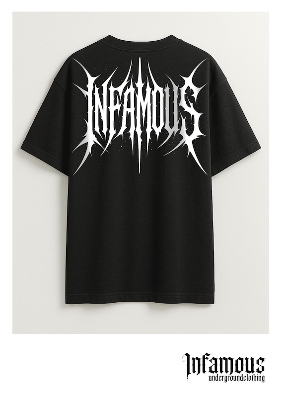 INFAMOUS - Camiseta Oversize - Unisex - Colección Real Raver - 006 LIMITED EDITION.
