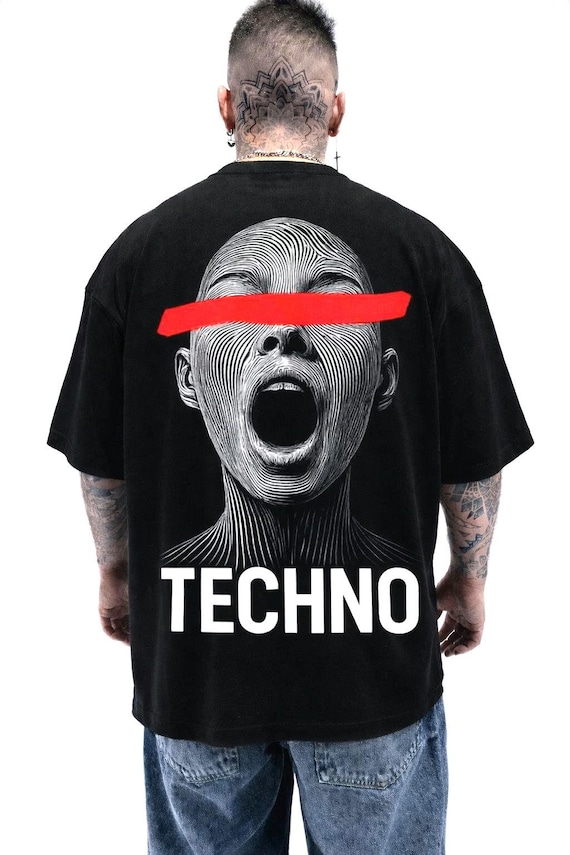Infamous - Camiseta Oversize Techno Vibes - Unisex - Electronic Streetwear - 002 LIMITED EDITION.