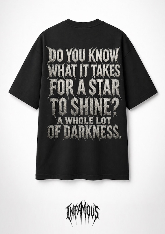 Infamous - Camiseta Oversize - Unisex - HARD STORM - Limited edition.